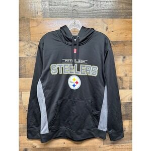 Pittsburgh Steelers Hoodie Black Gray Athletic Team NFL Men Size XL